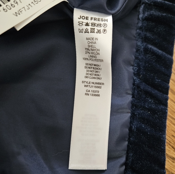 Blue velvet bomber jacket - Picture 6 of 6